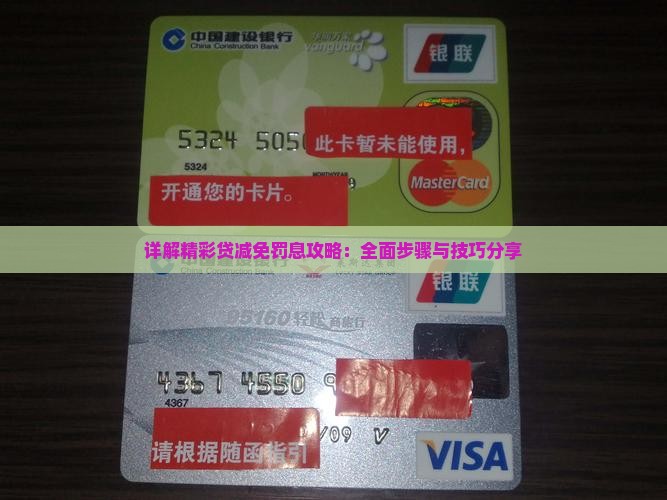 详解精彩贷减免罚息攻略：全面步骤与技巧分享