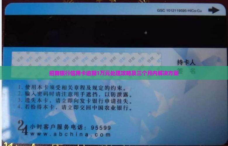招商银行信用卡逾期1万元处理攻略及三个月内解决方案