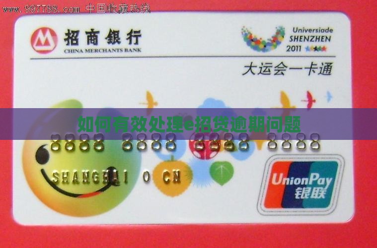 如何有效处理e招贷逾期问题