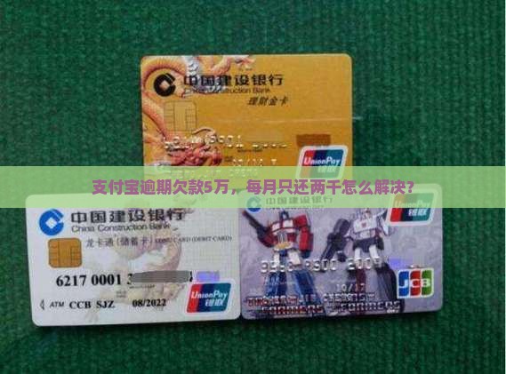 支付宝逾期欠款5万，每月只还两千怎么解决？