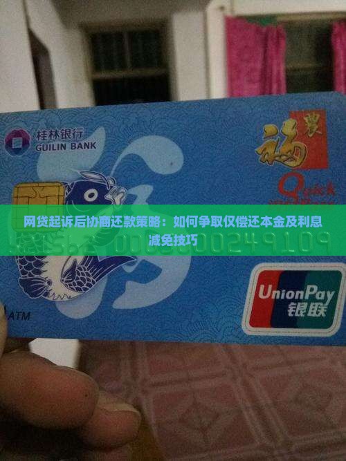 网贷起诉后协商还款策略：如何争取仅偿还本金及利息减免技巧