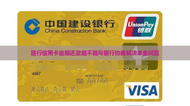 建行信用卡逾期还款能不能与银行协商解决本金问题