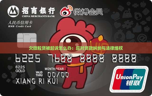 欠微粒贷被起诉怎么办：应对贷款纠纷与法律维权