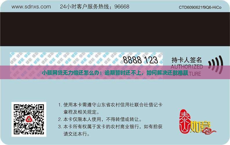 小额网贷无力偿还怎么办：逾期暂时还不上，如何解决还款难题