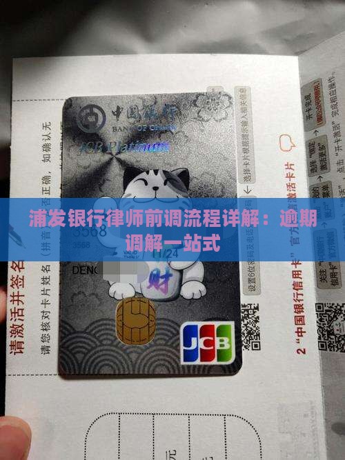 浦发银行律师前调流程详解：逾期调解一站式