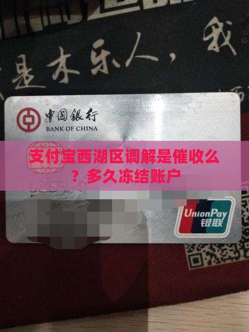 支付宝西湖区调解是催收么？多久冻结账户
