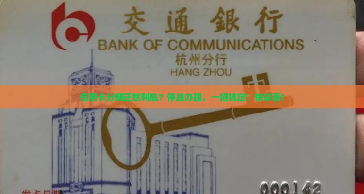 信用卡分期停息办理流程详解