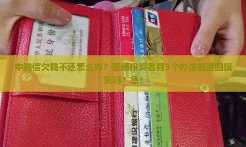 中腾信没钱还怎么办