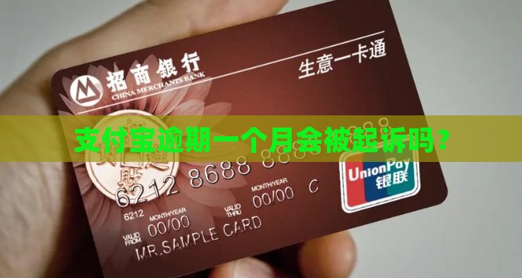 支付宝逾期一个月被起诉吗