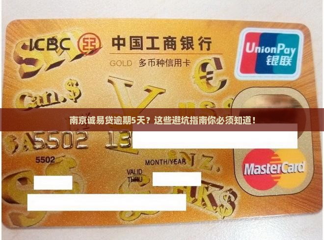 南京诚易贷逾期5天