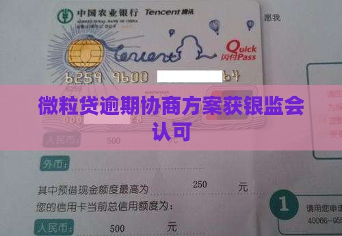 微粒贷逾期协商方案获银监会认可
