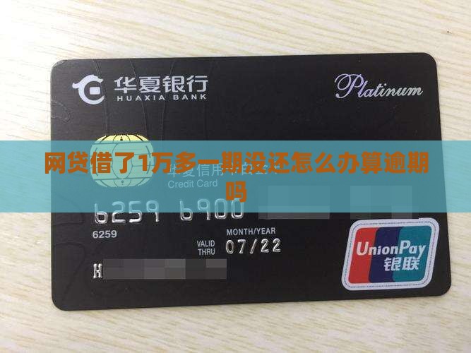 网贷借了1万多一期没还怎么办算逾期吗
