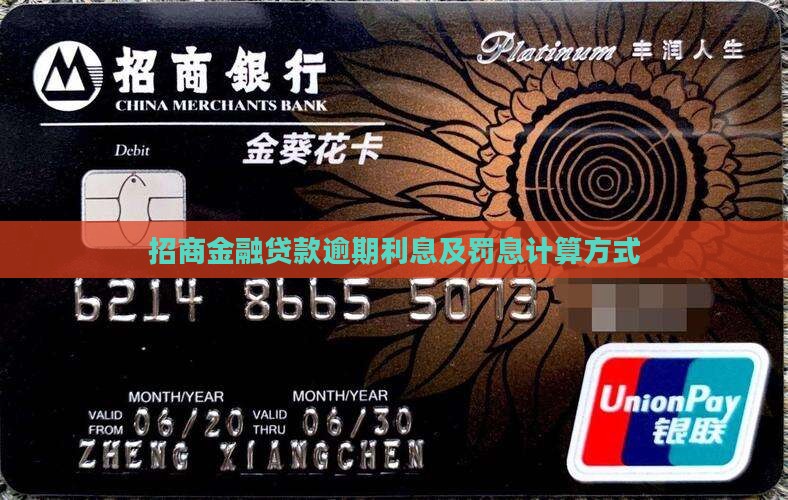招商金融贷款逾期利息及罚息计算方式
