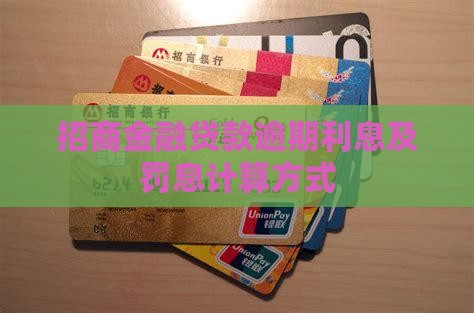 招商金融贷款逾期利息及罚息计算方式