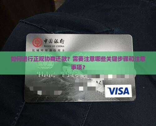 正规的协商还款方法是什么