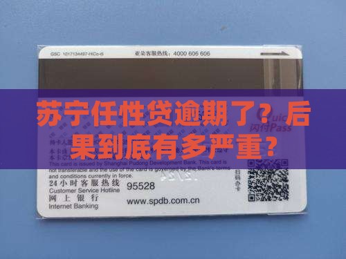 苏宁任性贷逾期会怎么办处理方式有哪些