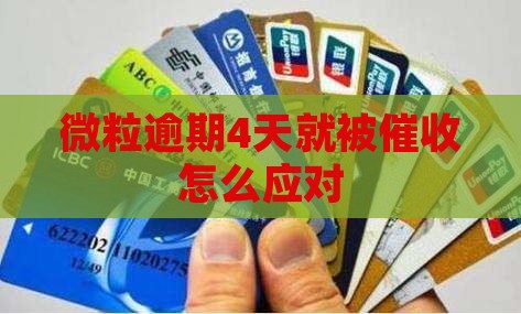 微粒贷逾期4天就各种催收如何应对