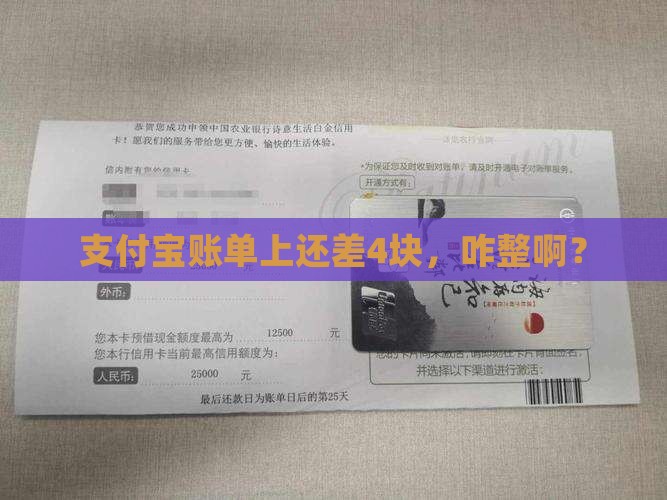 支付宝欠了四元钱怎么办 支付宝欠了四元钱怎么办
