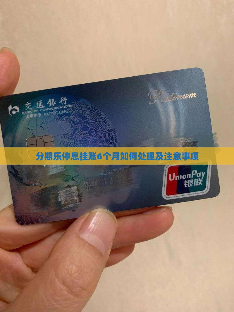 分期乐停息挂账6个月如何处理