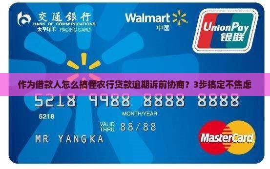 农业银行贷款逾期诉前协商的流程及注意事项
