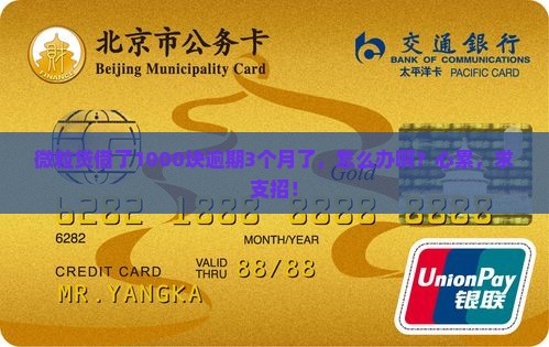 微粒贷一千逾期3个月应该怎么处理