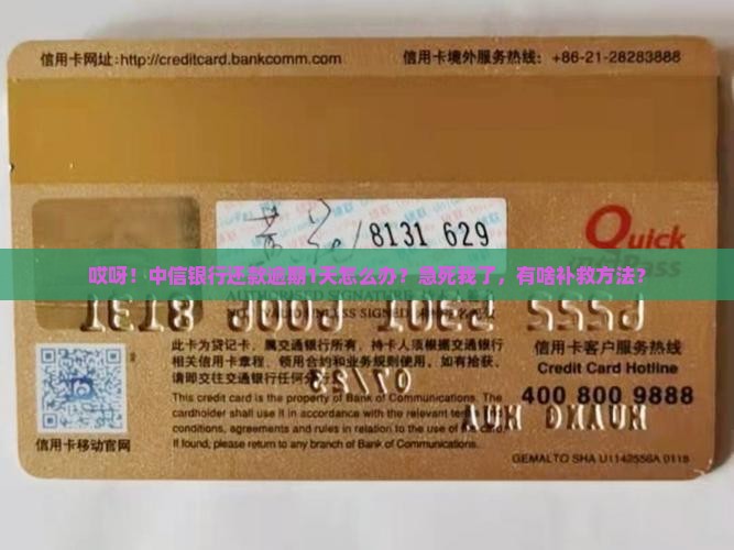 中信银行逾期1天还款如何处理