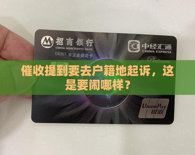 催收说去户籍地起诉什么意思
