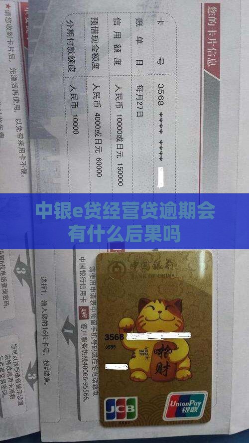 中银e贷经营贷逾期会有什么后果