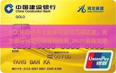 光大银行还不上最多可以分几期还款