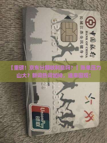 京东白条分期收利息吗