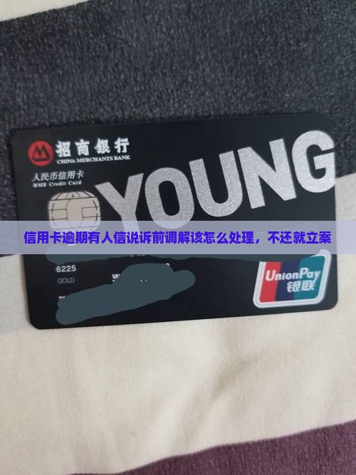 信用卡逾期有人加微信说诉前调解该怎么处理