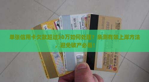 单张信用卡欠款超过30万如何处理