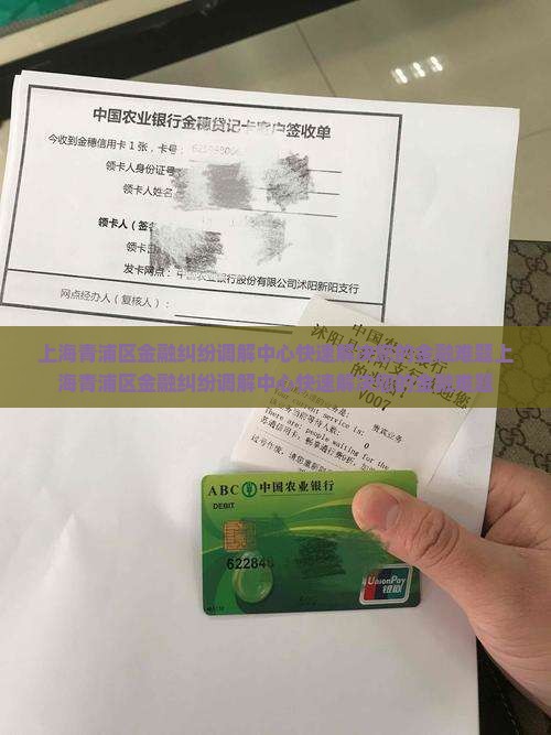 上海青浦区金融纠纷调解中心