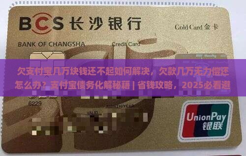 欠支付宝几万块钱还不起如何解决