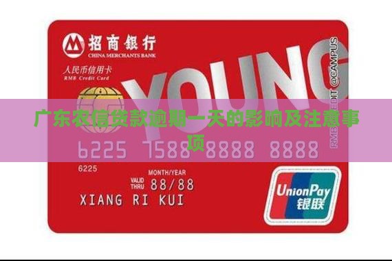 广东农信贷款逾期一天的影响及注意事项