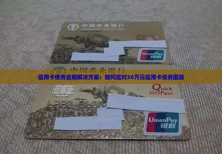 信用卡债务逾期解决方案：如何应对30万元信用卡债务困境