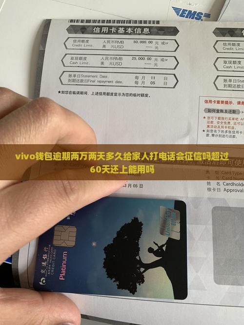 vivo钱包逾期两万两天多久给家人打电话会征信吗超过60天还上能用吗