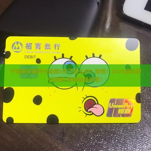 宁波银行信用卡逾期未还款该如何处理