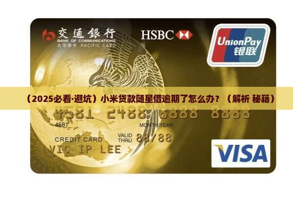 小米贷款随星借逾期应该怎么处理