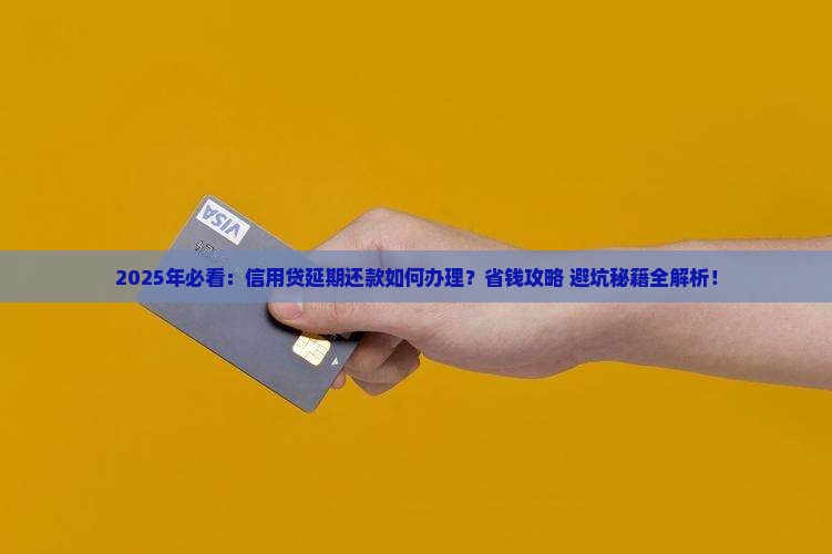 有很多信用贷怎么办理延期还款手续