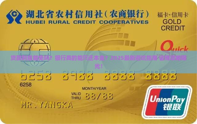 可以跟银行协商只还本金吗贷款利息怎么处理