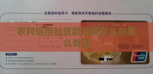 农村信用社贷款逾期处理方法有哪些