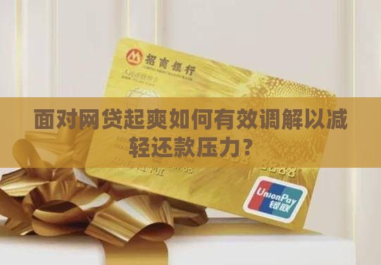 面对网贷起爽如何有效调解以减轻还款压力？
