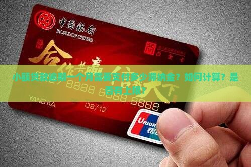小额贷款逾期一个月需要支付多少滞纳金？如何计算？是否有上限？