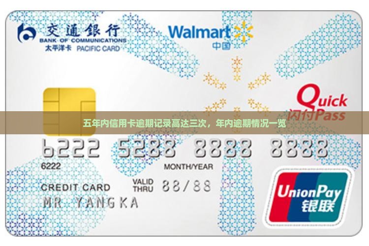 五年内信用卡逾期记录高达三次，年内逾期情况一览