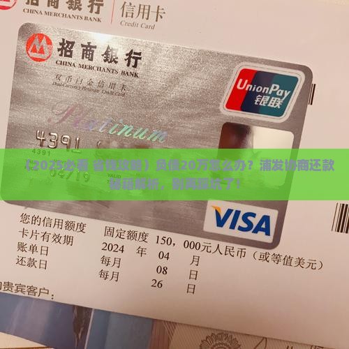 浦发协商还款20万怎么办