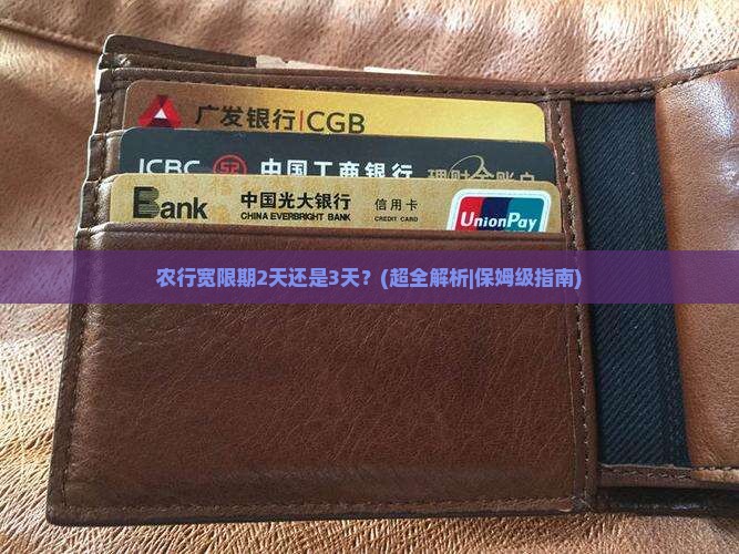 农行宽限期2天还是3天