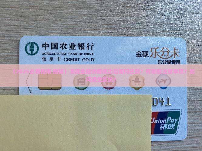 滴滴金融协商成功怎么还款