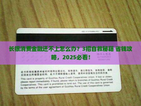 长银消费金融无力偿还了怎么办