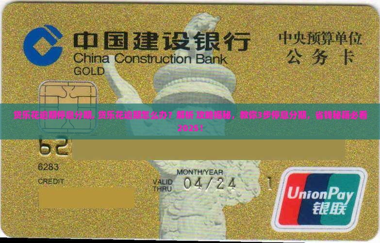 贷乐花逾期停息分期